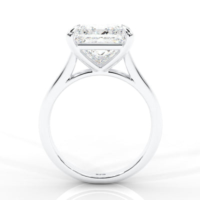 SALE - F/VS 3.00Ct-4.00Ct Princess Diamond Solitaire Engagement Ring in Platinum