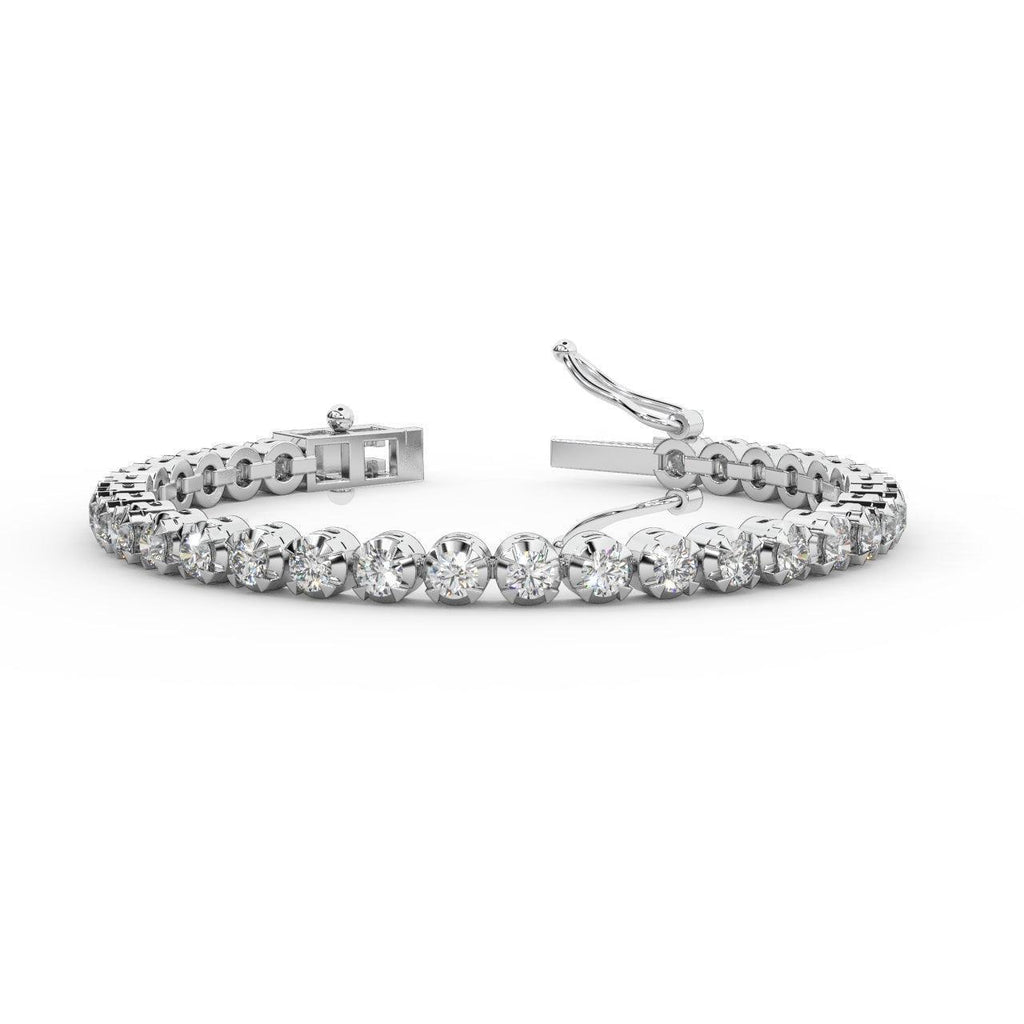 1.50ct Round Diamond Tennis Bracelet - 9k White Gold