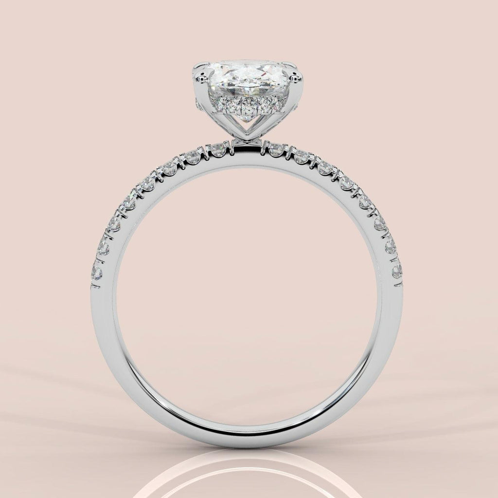 Certified Oval Lab Diamond Engagement Ring 4.50ct - 5.50Ct