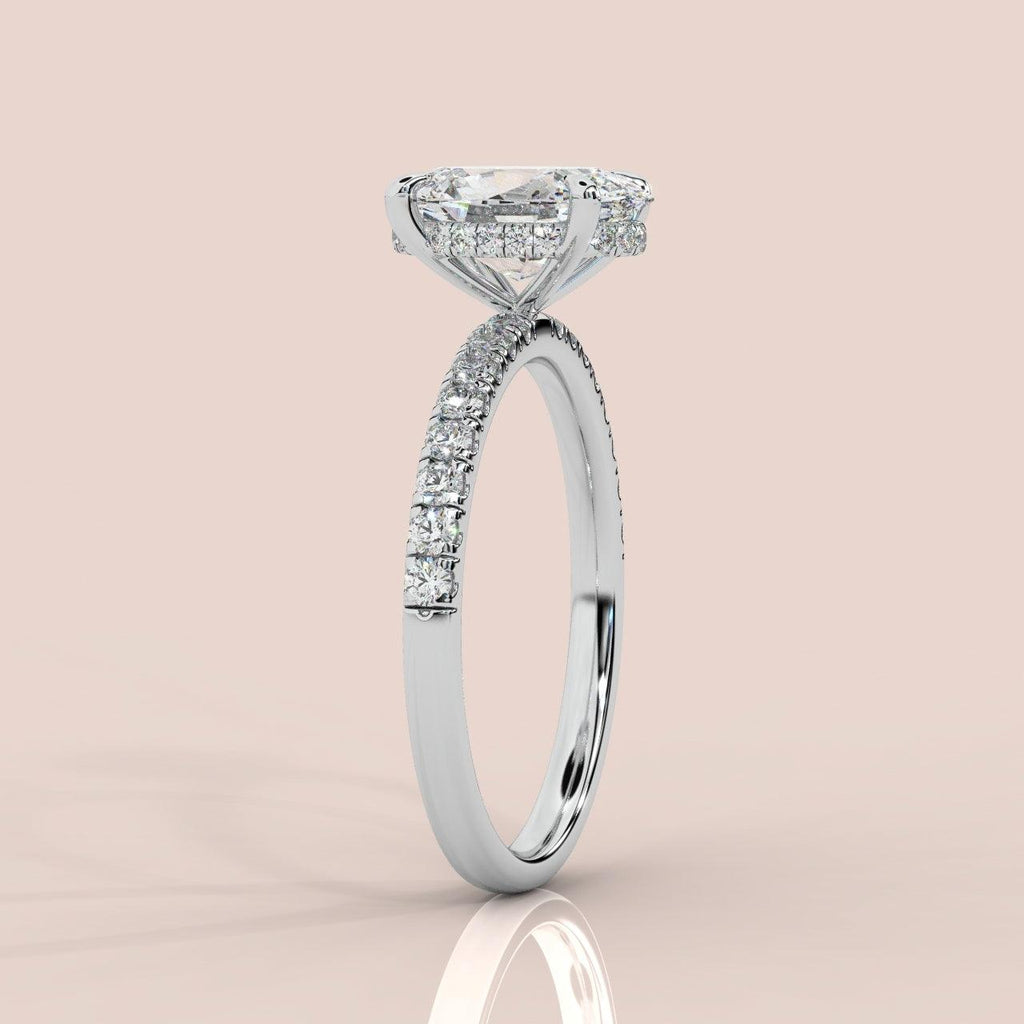 Certified Oval Lab Diamond Engagement Ring 4.50ct - 5.50Ct