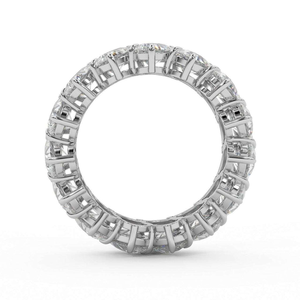 5.00 Ct D/VS Pear Diamond Full Eternity Ring in Hallmarked 18k Gold & Platinum