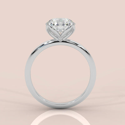 EXCEPTIONAL VALUE D-E/VS ROUND DIAMOND SOLITAIRE ENGAGEMENT RING PLATINUM 1.00CT - 2.5CT