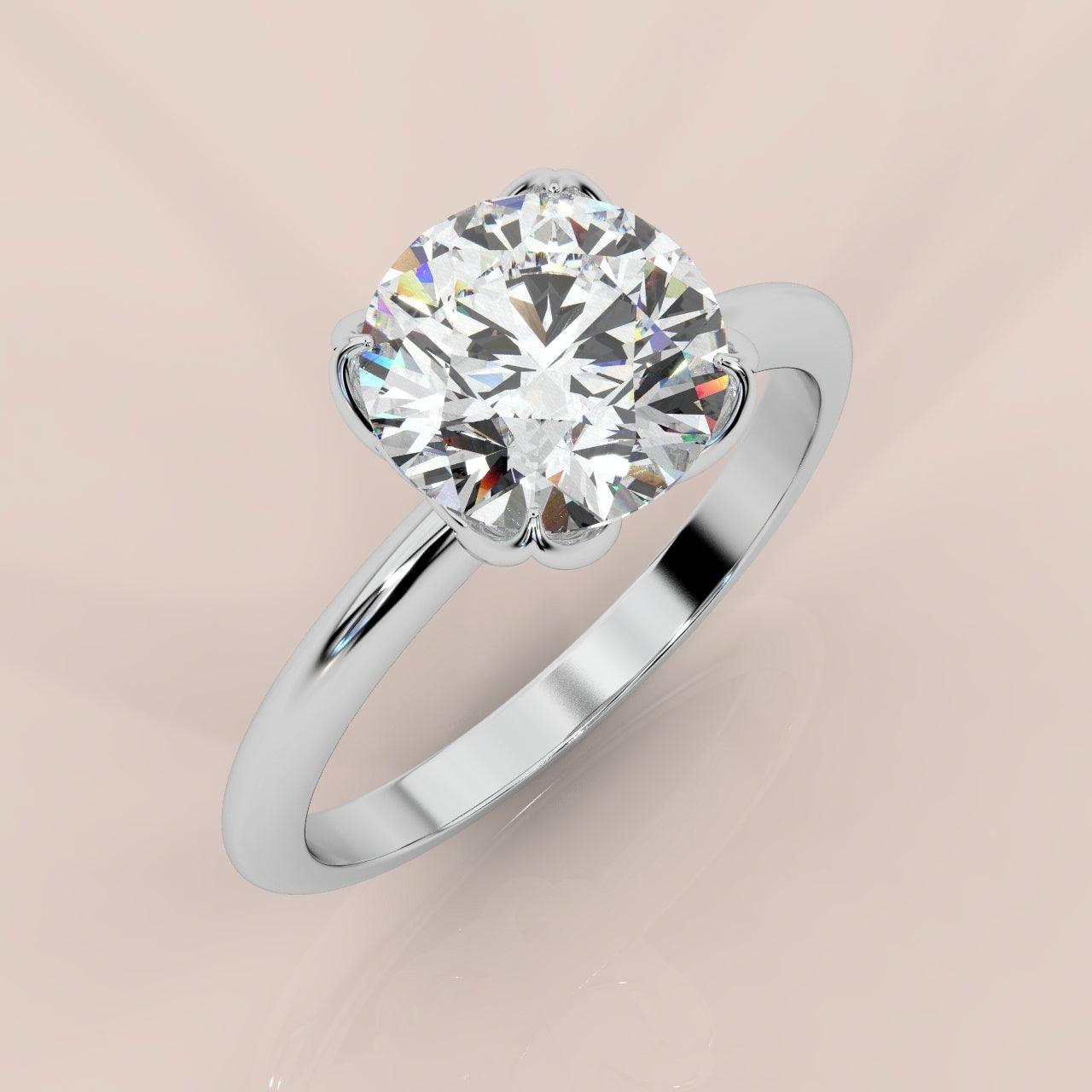 ROUND DIAMOND SOLITAIRE ENGAGEMENT RING