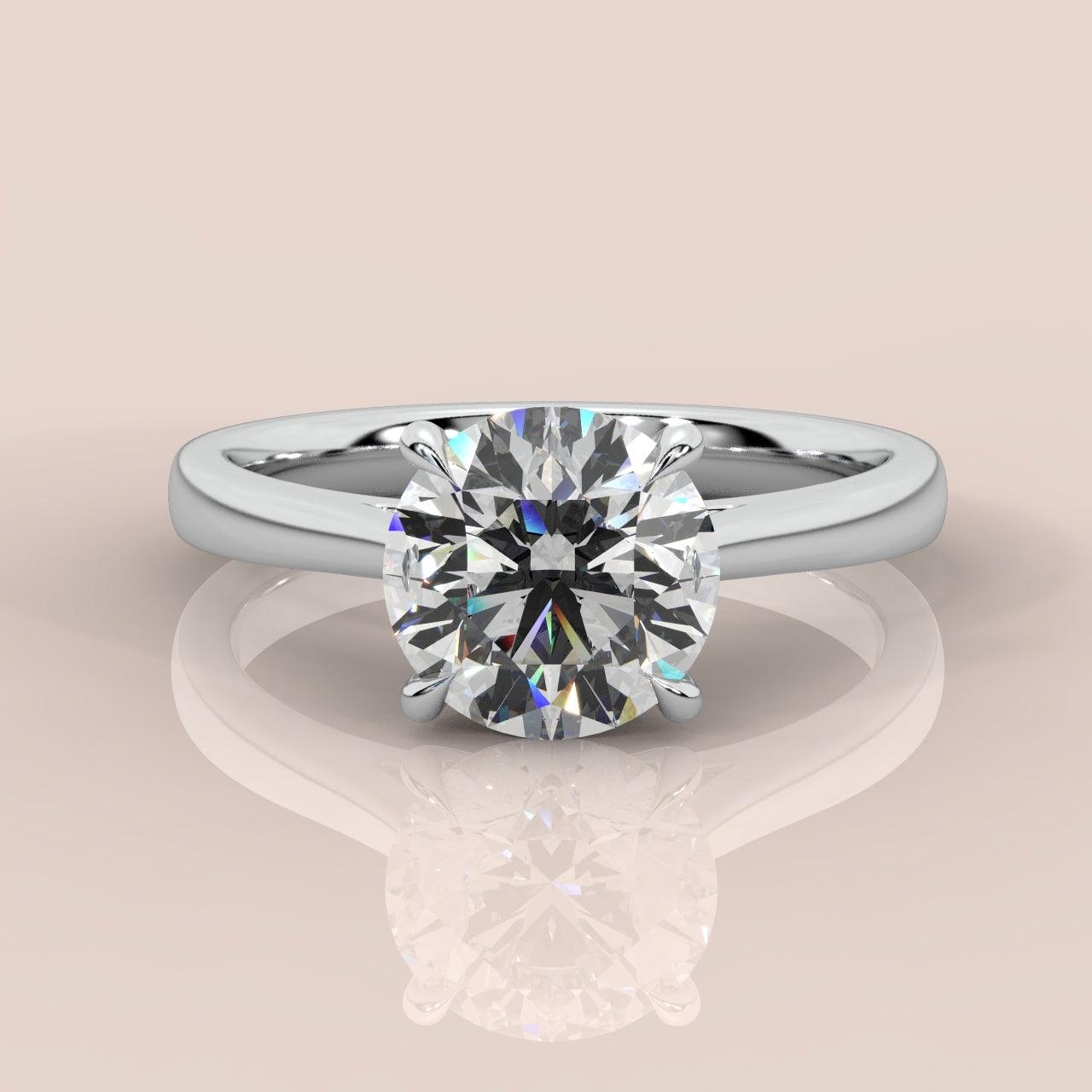 AMADA - ROUND DIAMOND SOLITAIRE ENGAGEMENT RING