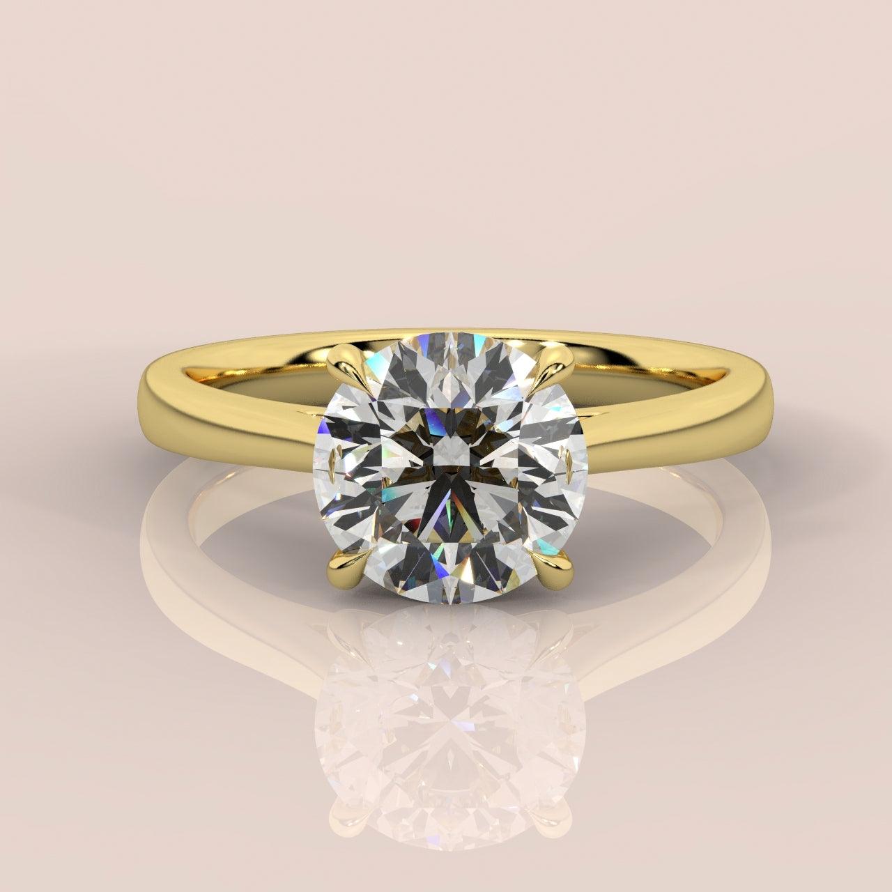 AMADA - ROUND DIAMOND SOLITAIRE ENGAGEMENT RING