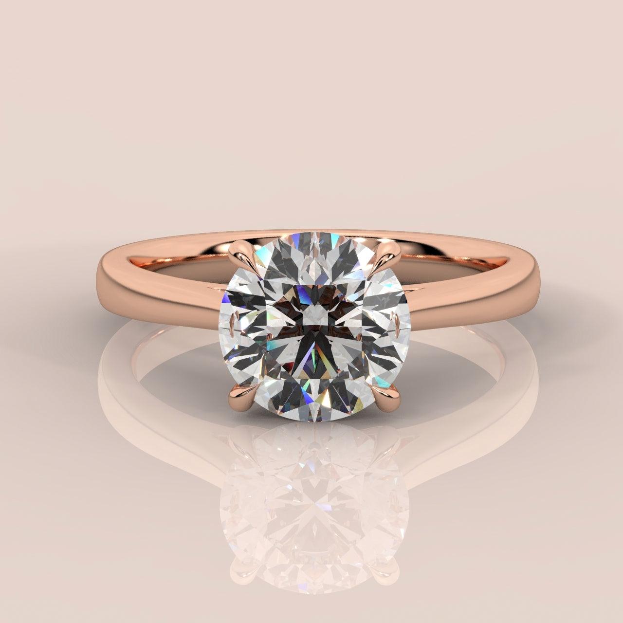 IGI Certified 6.00 Carat E/VS Round Diamond Solitaire Ring In 18k White Gold