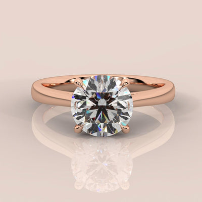 AMADA - ROUND DIAMOND SOLITAIRE ENGAGEMENT RING