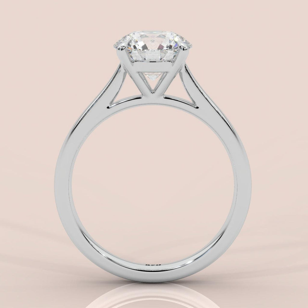 Rare D/VVS Exceptional Quality 2.00-3.00 Ct Certified Round Diamond Solitaire Engagement Ring in Platinum