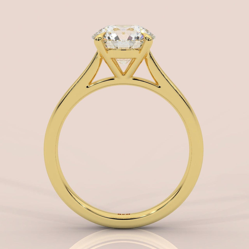 Clearance - 2.50Ct-4.00Ct Certified Round Diamond Solitaire Engagement Ring