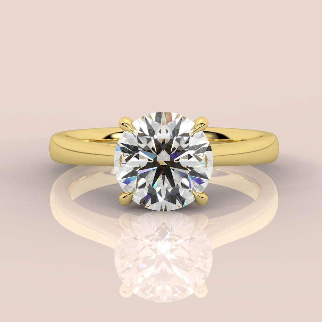 Clearance - 2.50Ct-4.00Ct Certified Round Diamond Solitaire Engagement Ring