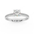F/VVS2 1.75CT IGI Certified Diamond Round Brilliant Cut Engagement Ring - Platinum