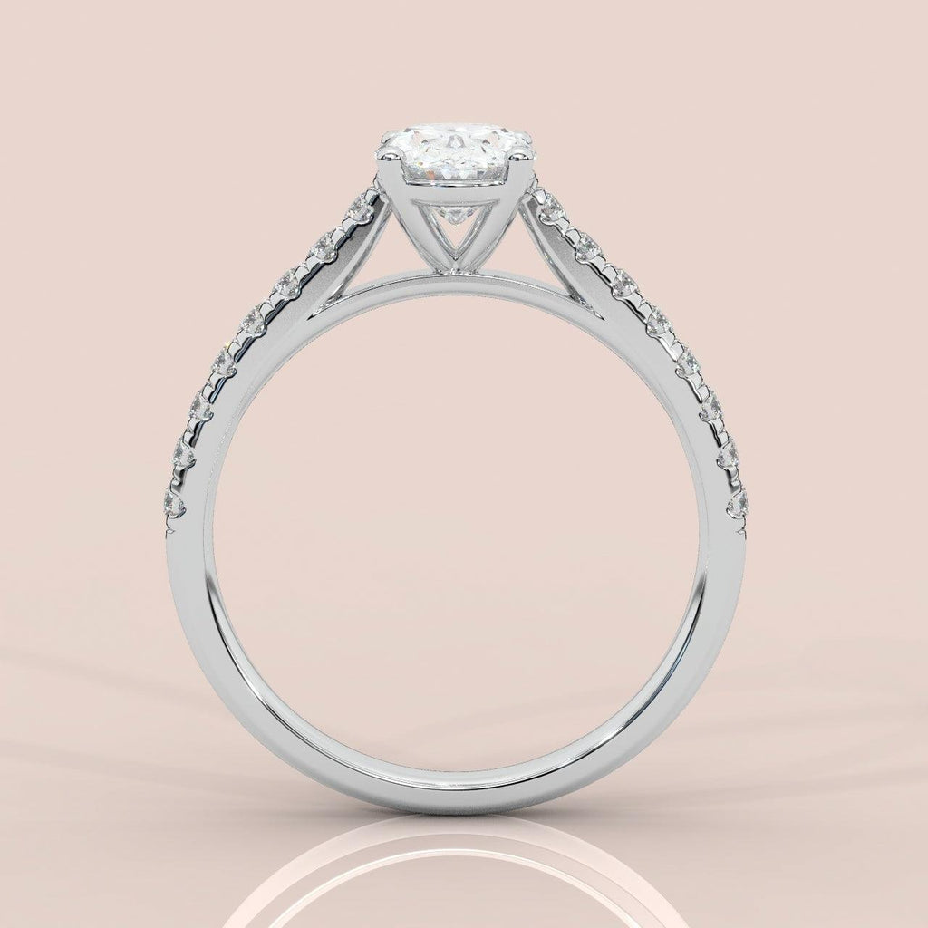 IGI Certified 2.00ct Lab Grown Oval Diamond Engagement Ring