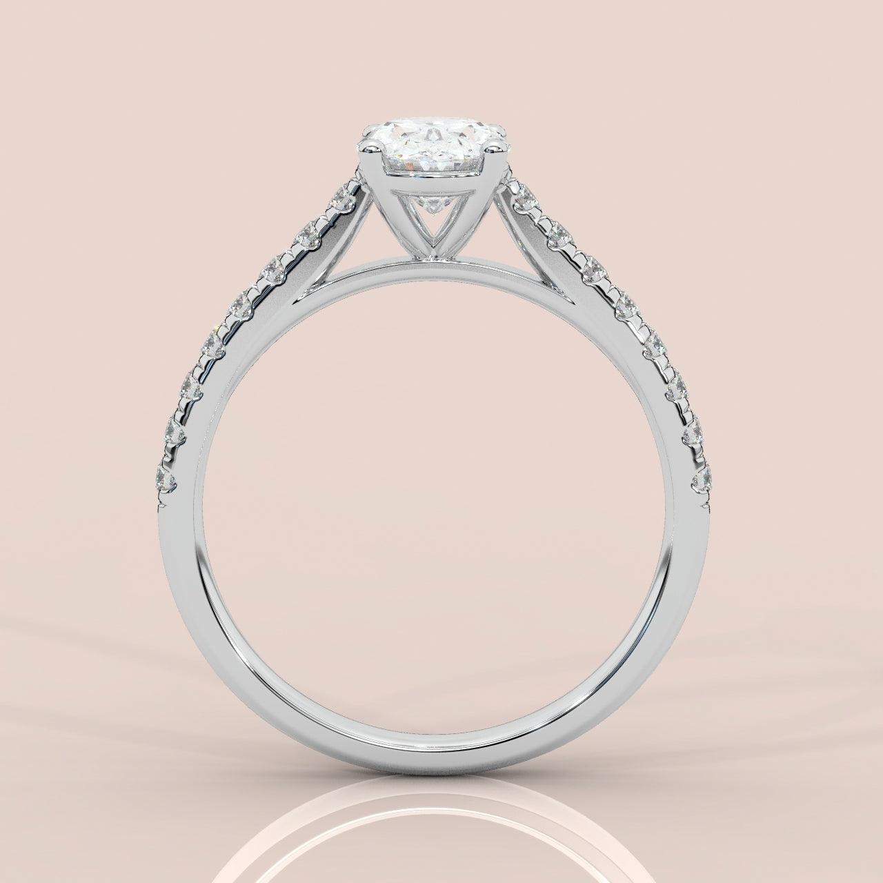 IGI Certified 2.00ct Lab Grown Oval Diamond Engagement Ring