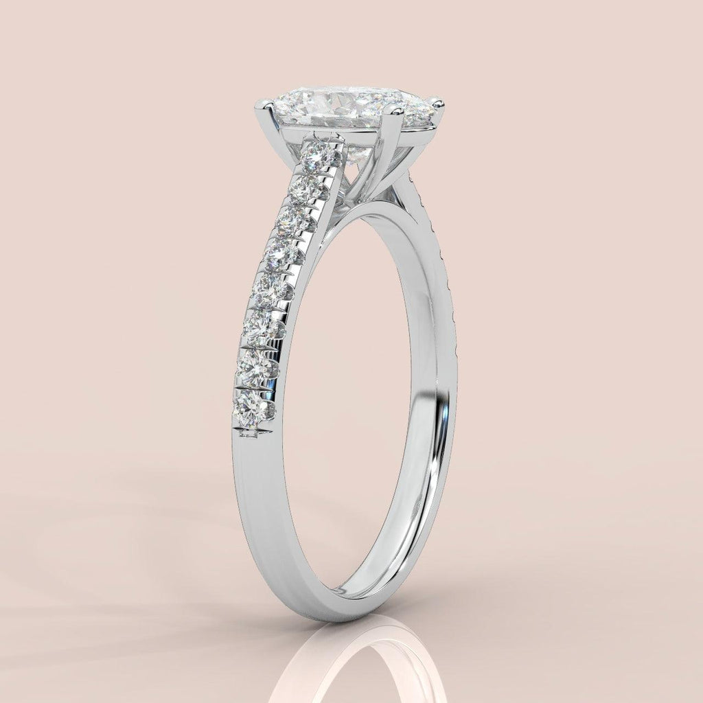 IGI Certified 2.00ct Lab Grown Oval Diamond Engagement Ring