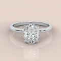 Special Offer ! E/VS 1.00-3.00 CT IGI Certified Oval Diamond  Solitaire Engagement Ring in Platinum
