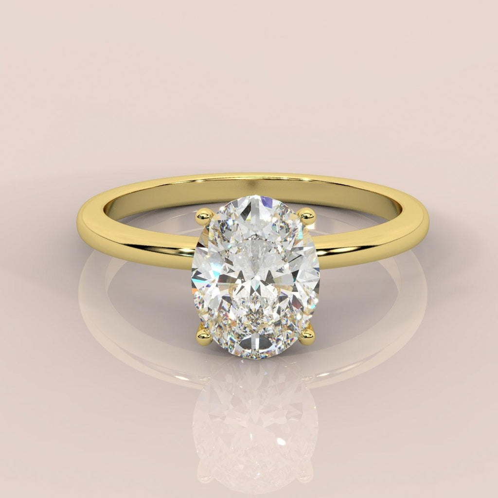 Special Offer ! E/VS 1.00-3.00 CT IGI Certified Oval Diamond  Solitaire Engagement Ring in Platinum