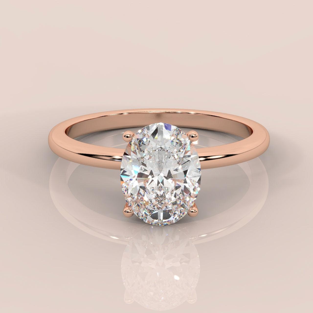 Special Offer ! E/VS 1.00-3.00 CT IGI Certified Oval Diamond  Solitaire Engagement Ring in Platinum