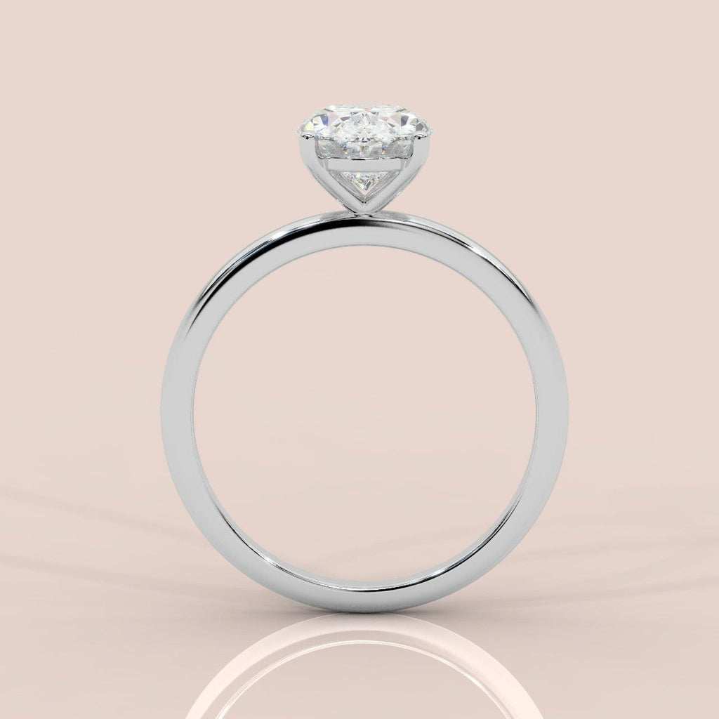 Special Offer ! E/VS 1.00-3.00 CT IGI Certified Oval Diamond  Solitaire Engagement Ring in Platinum