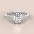 F/VS 1.25 - 2.25 CT IGI Certified Diamond Oval Cut Designer Engagement Ring