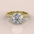 IGI Certified 5.50Ct Huge Round Diamond Engagement Ring Platinum / Gold