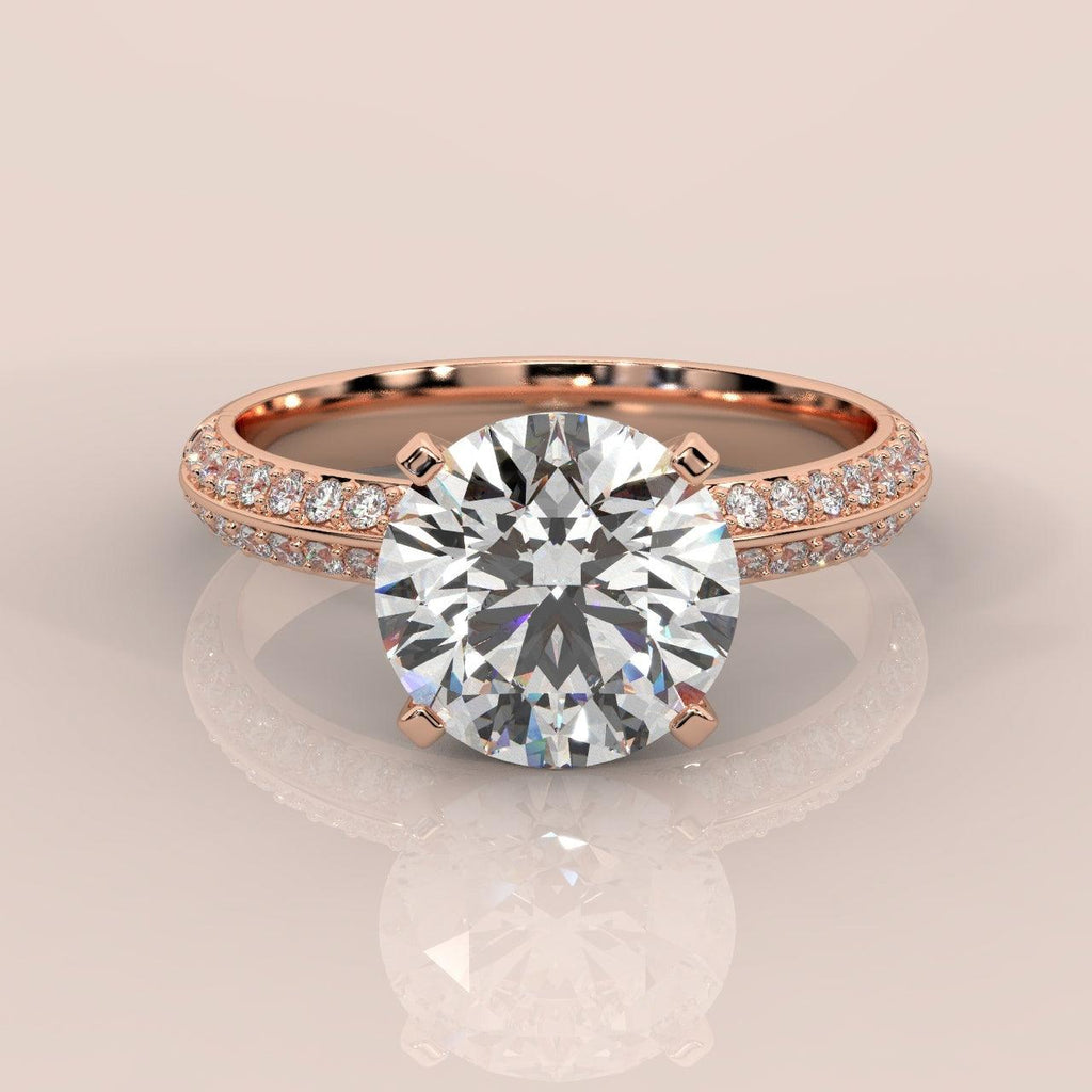 IGI Certified 5.50Ct Huge Round Diamond Engagement Ring Platinum / Gold