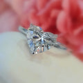 D/VVS 3.00Ct IGI Certified Heart Diamond Solitaire Engagement Ring In Platinum