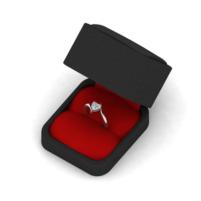 IGI Certified E/VS Heart Shape Diamond Solitaire Engagement Ring