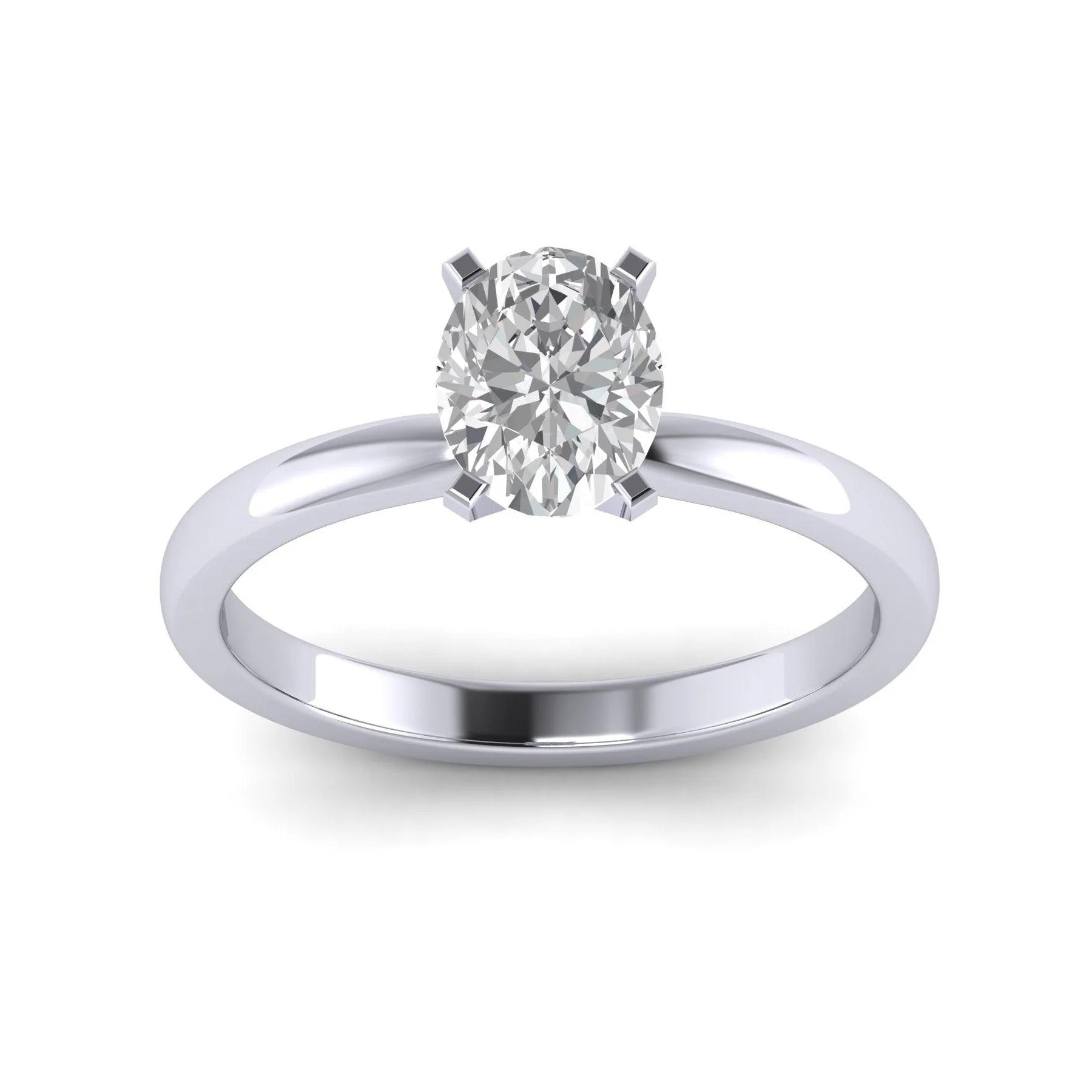 Last Piece ! 2.00 CT IGI Certified Diamond Oval Cut Solitaire Engagement Ring in Platinum