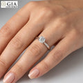 GIA 0.70CT H/IF Natural Round Diamond Solitaire Engagement Ring