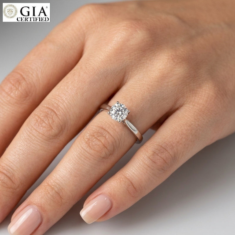 0.70ct H/IF Solitaire Ring