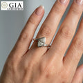 GIA Certified 1.00CT Natural Marquise Diamond Engagement Ring