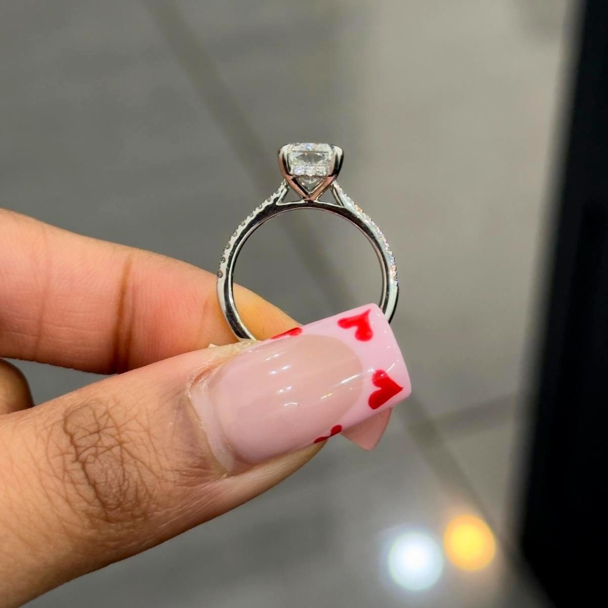 GIA Certified 1.80CT G/SI1 Oval With Side Diamond Engagement Ring In Platinum 950