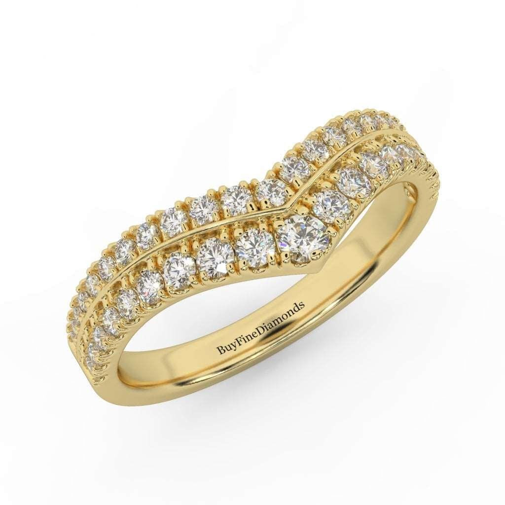 0.60 Ct Natural Round Diamond Stacking Wedding Ring Band (remaining balance £999)