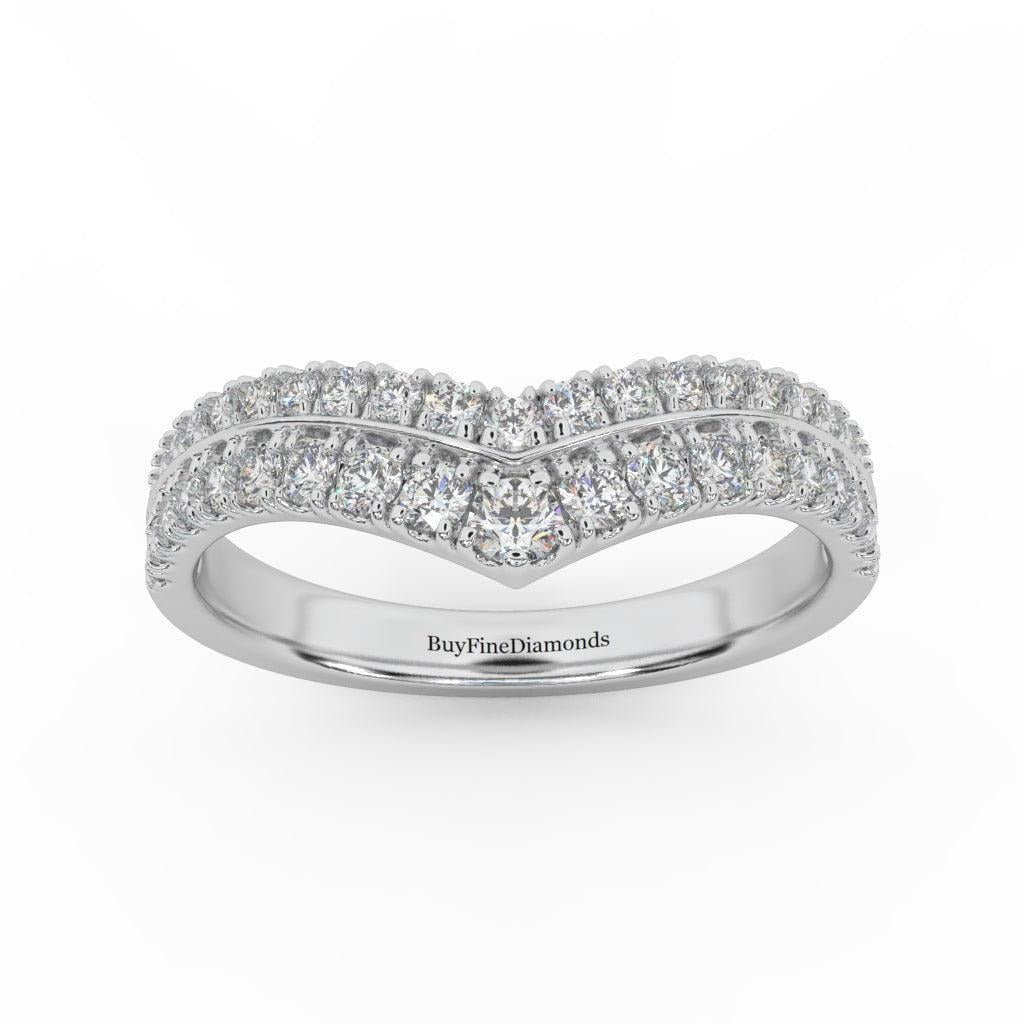 0.60 Ct Natural Round Diamond Stacking Wedding Ring Band (remaining balance £999)