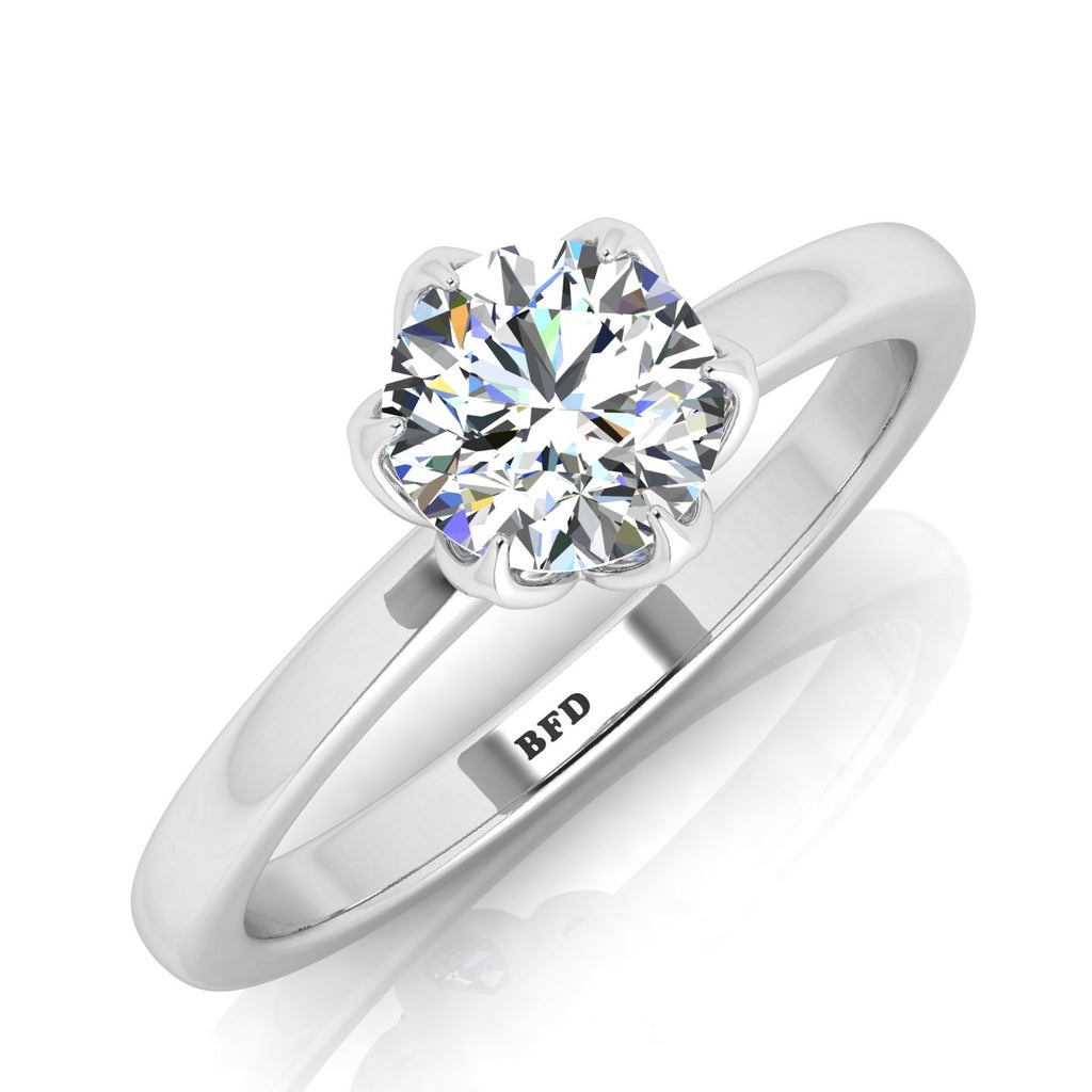 IGI CERTIFIED D/VS 2.00CT Round Diamond Solitaire Engagement Ring, 950 Platinum