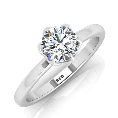 IGI CERTIFIED D/VS 2.00CT Round Diamond Solitaire Engagement Ring, 950 Platinum