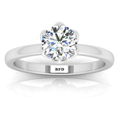 IGI CERTIFIED D/VS 2.00CT Round Diamond Solitaire Engagement Ring, 950 Platinum