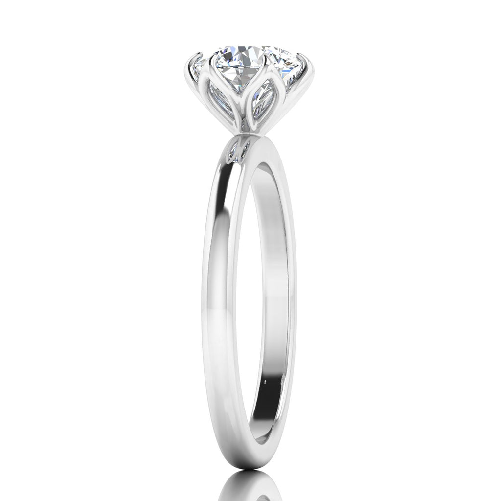 IGI CERTIFIED D/VS 2.00CT Round Diamond Solitaire Engagement Ring, 950 Platinum