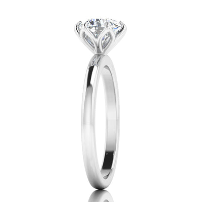 IGI CERTIFIED D/VS 2.00CT Round Diamond Solitaire Engagement Ring, 950 Platinum