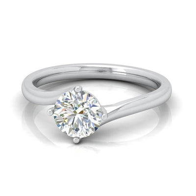 IGI Certified 1.00CT D/VS Classic Round Diamond Solitaire Engagement Ring In 18k Gold