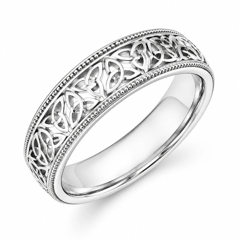 White Gold Wedding Band