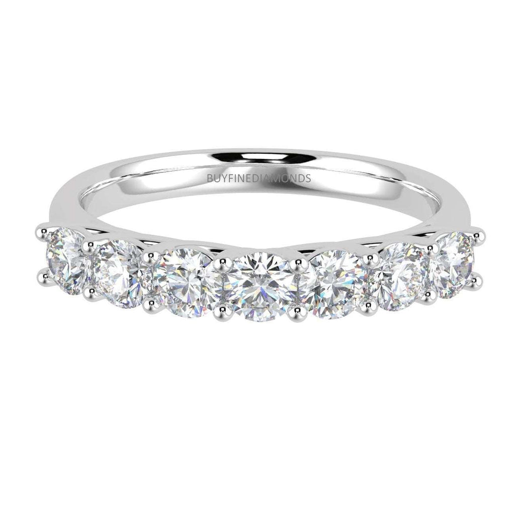 7 Diamond Eternity Ring in Platinum & Gold 0.50Ct D/VVS