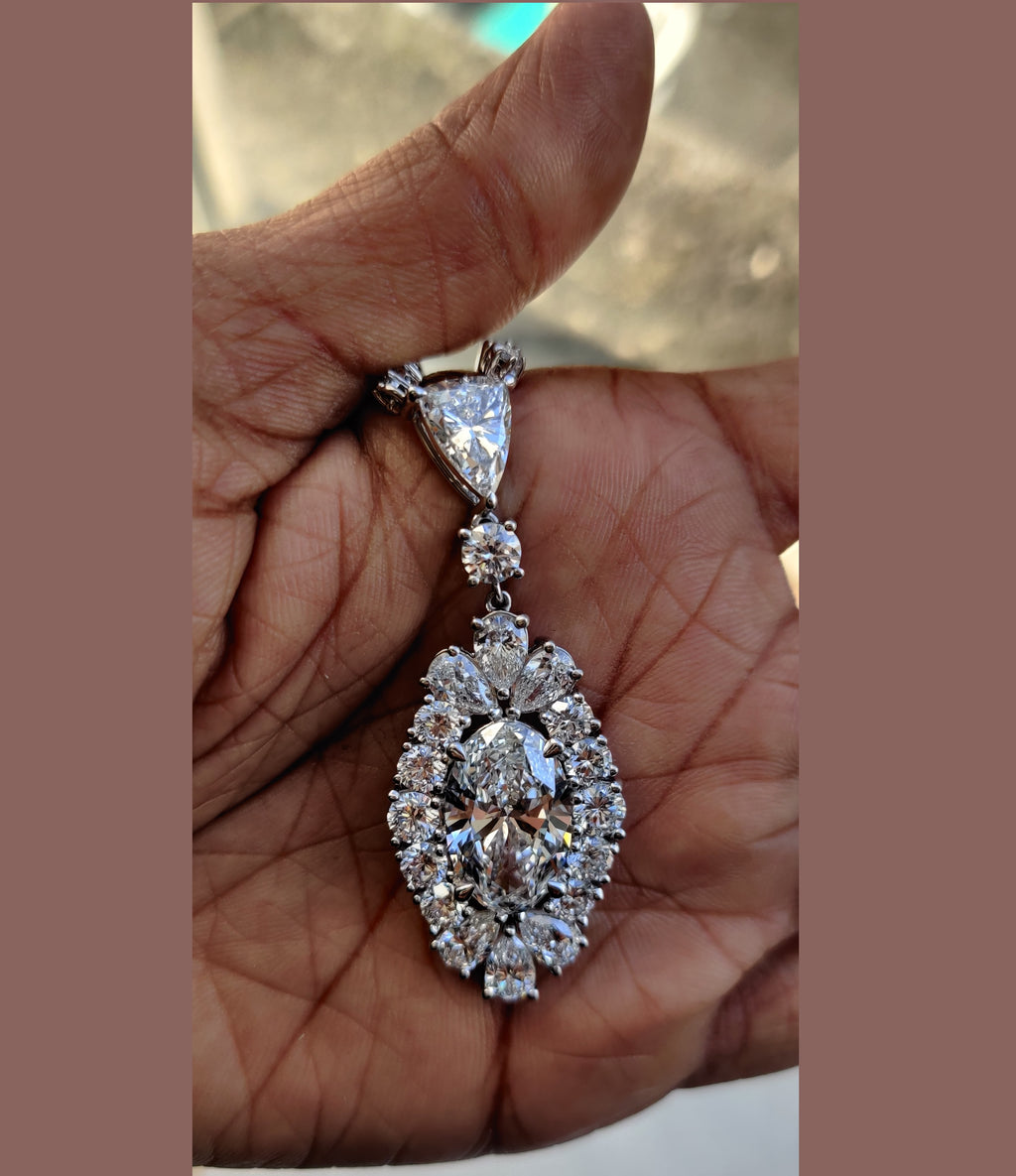 lab diamond necklace