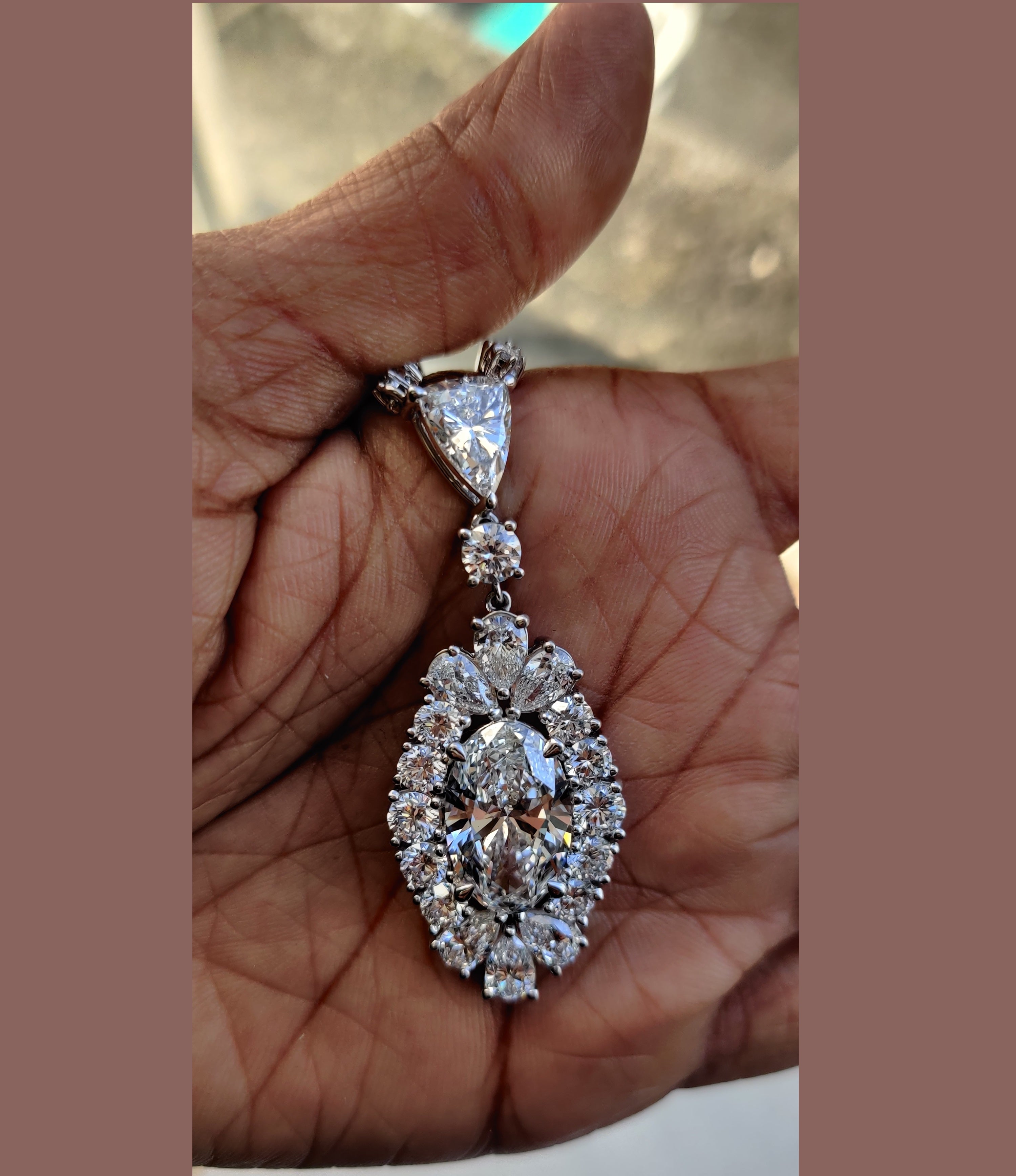 lab diamond necklace