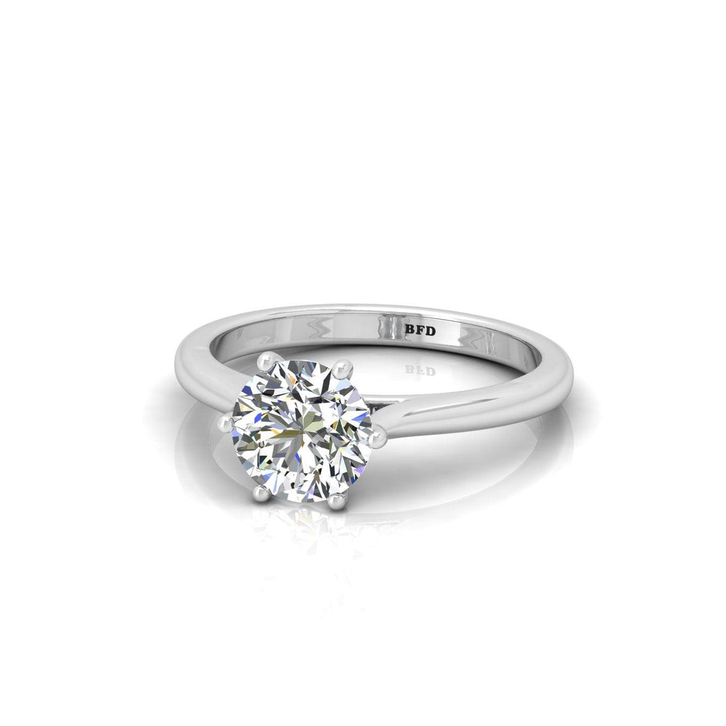 solitaire diamond engagement ring