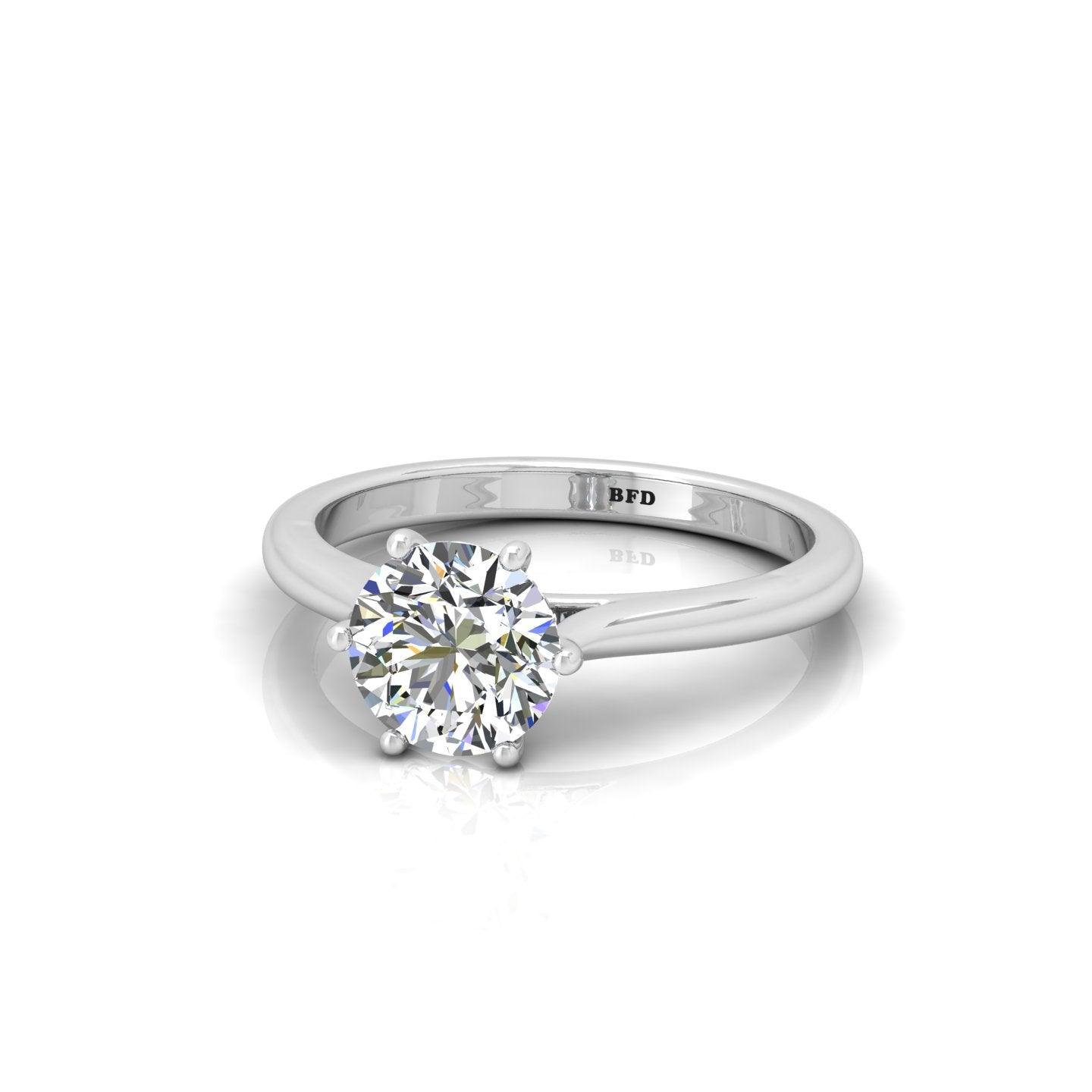 solitaire diamond engagement ring