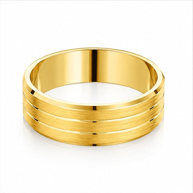 5mm Men’s Wedding Ring in 18K Gold