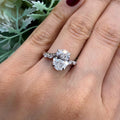IGI 2.00ct D/VVS Oval & Side Lab Diamond Engagement Ring In Platinum