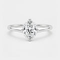 IGI Certified Oval Lab Grown Diamond Solitaire Ring