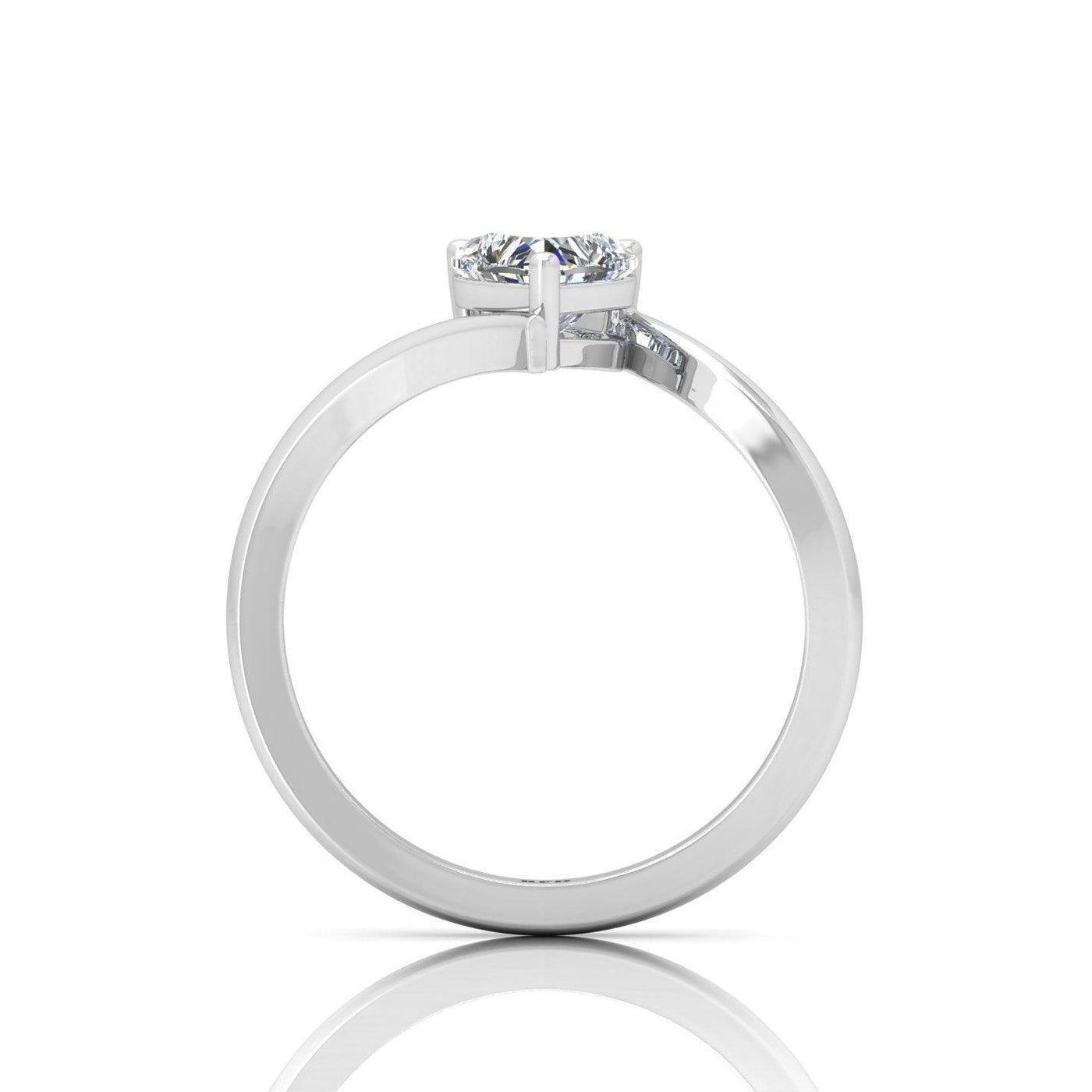 IGI Certified E/VS Heart Shape Diamond Solitaire Engagement Ring